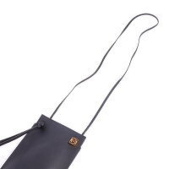 LOEWE Dice Pocket Shoulder Bag Black Leather Mini - Picture 6 of 8